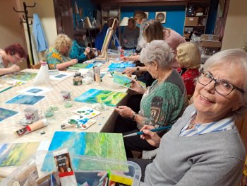 Zážitkové maľovanie v štýle impresionizmu.